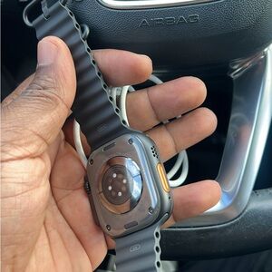 Premium Smartwatch with Gray and Orange Accents